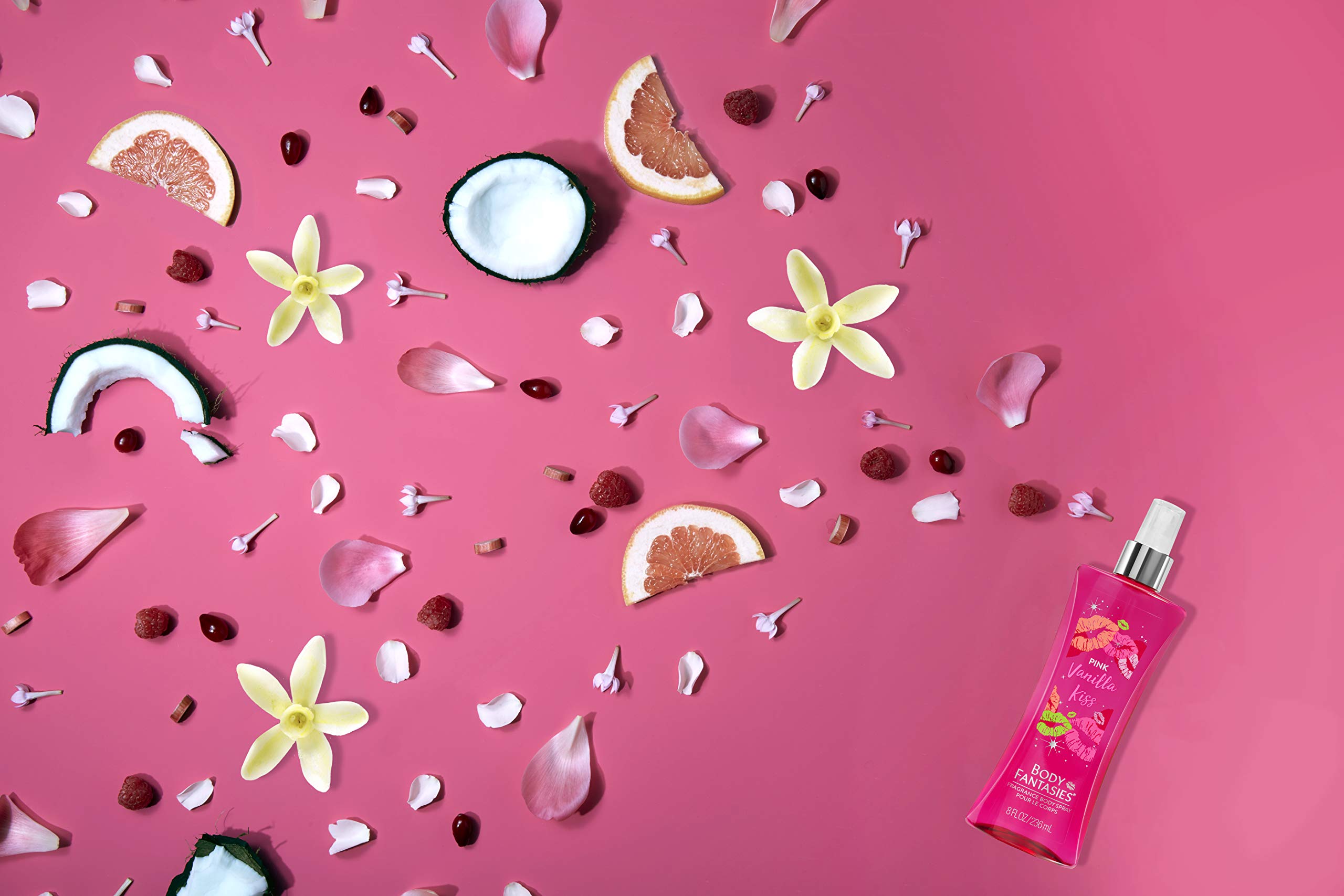 Body Fantasies Pink Vanilla Kiss Fantasy Fragrance Body Spray